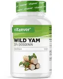 Wild Yam Wurzel Extrakt - 240 Kapseln - Original Mexican Wild Yamswurzel - Hochdosiert mit 880 mg Extrakt (davon 176mg Diosgenin) je Tagesdosis - Laborgeprüft Vegan