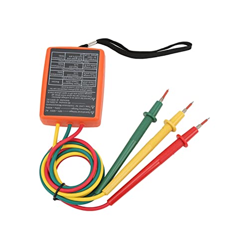 KIMISS SM852B Digitaler 3-Phasen-Rotationstester, Tragbar, Vielseitig und Akkurat für Elektriker und Wartungsteams