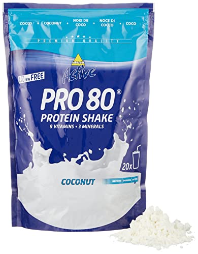 inkospor Active Pro 80 Protein Shake, Coconut, 500 g Bag