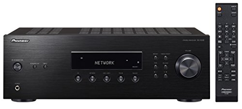 Pioneer Stereo Receiver mit Bluetooth, SX-10AE-B, Direct Energy Design mit 2x 100 Watt, 4 Line-Inputs, Tape- und Subwoofer-Ausgängen, Lautsprecher A/B, UKW-Radio mit 40 Speicherplätzen, schwarz