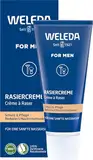 WELEDA Bio FOR MEN Rasiercreme, Naturkosmetik Rasierschaum für die Pflege und den Schutz der Haut bei Nassrasuren, sanfter Schaum für eine schonende Rasur für Männer (1 x 75 ml)