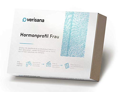 Hormontest für Frauen | Hormonprofil Frau mit Cortisol, DHEA, Östradiol, Testosteron und Progesteron Test | Laborchemische Untersuchung | Geeignet bei PMS und Menopause | Verisana