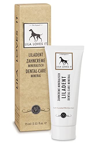 Zahncreme für Hunde – natürliche Zahnreinigung mit Kokosöl, Kurkuma & Papaya-Extrakt, sanft & effektiv, bei Zahnbelag, Zahnstein & Mundgeruch, LILADENT von LILA LOVES IT, 75 ml