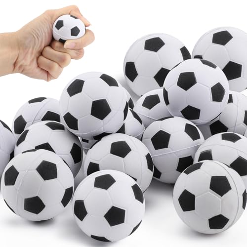 Mini Fußball, 16 Stück Mini Sportbälle Fussball Klein Stressball Kinder Softball Fußball Softbälle Stressball Fußball Stressbälle Schaumstoffbälle Antistressball für Spielpreise Gastgeschenke Party