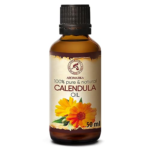 Ringelblumenöl 50ml - Calendulaöl - Reines - Calendula Öl - Basisöl - Calendula Officinalis - Ringelblumen Öl für Gesicht - Nägel - Hände - für Schönheit - Massage - Kosmetik - Körperpflege