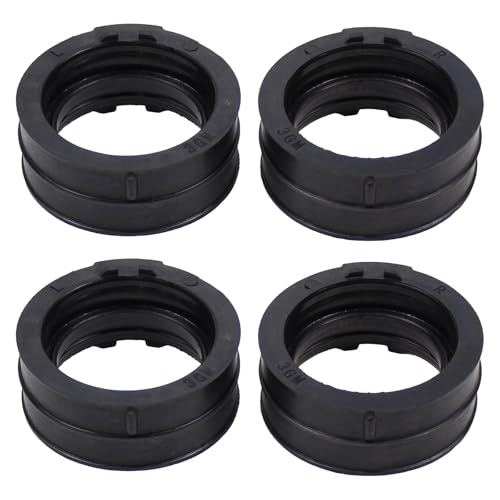 Vergaser Ansaugstutzen Satz Ansaugkrümmer Ansauggummi Ansaugstutzensatz Motorrad Verbindung Stutzen Gummi Adapter für Yamaha FZR 1000 3LE Exup 1989-1995 YZF 750 R 4HN YZF750R 1993-1998