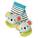 Fehn Rasselsocken Baby Koala – Babysocken mit Rassel Funktion – Socken zur Förderung der Motorik – Babykleidung ideal als Erstlingssöckchen – Lernspielzeug für Kinder von 0-12 Monaten