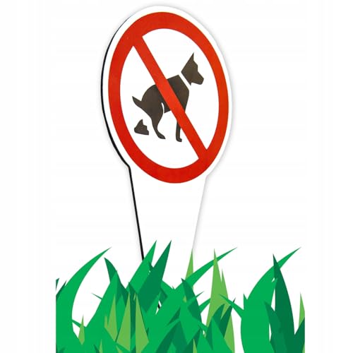 Hinweisschild: Kein Hundekot und Betreten des Rasens verboten – Wetterfest 16x28 cm für Gärten, Parks, Grünflächen – Robuste, langlebige Outdoor-Schilder (Kein Hundekot Schild, 16 x 28 cm)