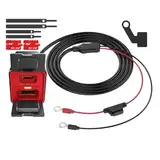Motorrad USB -Ladegerät - Lenkerantriebsadapter | Phone Mount Ladedock, Anti-Rutsch-Grip Schnellausgang USB-Sockel, wasserdichte Gerätehalter für Fahrer, städtische Reisen, Lange Strecken