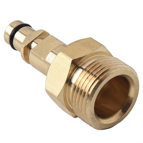 HOgardenME M22 Adapter Hochdruckreiniger Stecker auf Schnellanschluss-Schlauchadapter Hochdruckreiniger Kupplungen Massives Messing Schnelladapter für Kärcher für Nilfisk