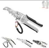 2024 New Multifunctional Elbow Wire Stripping Pliers with A Spring Keychain,Wire Stripper Crimper,Electrical Wire Stripping Tool for Electricians Stripping&Cutting (Elbow Wire Stripper)