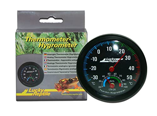 Lucky Reptile Thermometer-Hygrometer, Schwarz