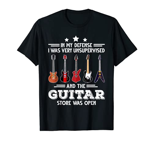 In meiner Verteidigung war der Gitarrenladen offene Gitarren T-Shirt