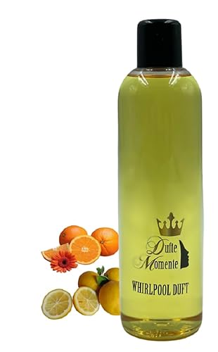 Dufte Momente | Whirlpool Duft 260ml | Orange - Citrus | mit naturreinen und natürlichen ätherischen Ölen | kein Schaum | vegan und ohne Tierversuche