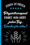 Danke Geschenk Physiotherapeut: Physio Notizbuch A5 liniert für Physiotherapeuten kleines Dankeschön für beste Physiotherapie und Krankengymnastik schöne Geschenkidee für Masseur in Rhea Praxis