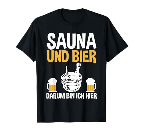 Wellness Bier Saunieren Sauna T-Shirt