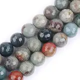 Sweet & Happy Girl 'S Store 14mm Round Faceted Indien Achat Perlen Strang 15 Zoll Schmuckherstellung Perlen