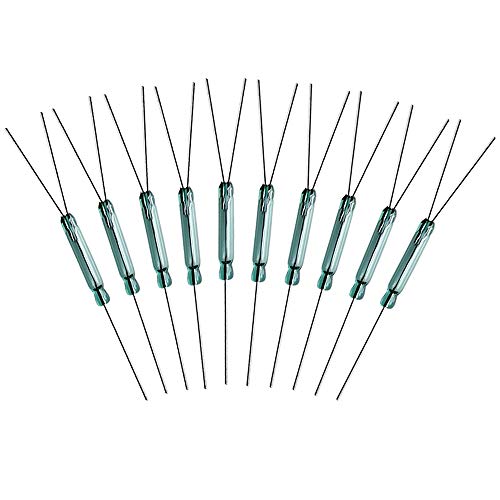 Gebildet 10stücke 4W 3Pin Reedschalter Reedkontakt Schließer N/O N/C SPDT, Magnetischer Induktionsschalter (2.5mm × 14mm)