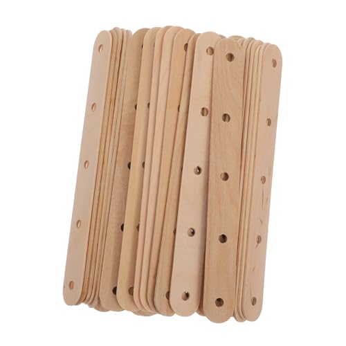 Mikikit 50Stücke Dochtzentrierwerkzeug Holz Wiederverwendbare Halter für DIY Duftkerzen Design für Stabile Kerzenproduktion für Bastelprojekte