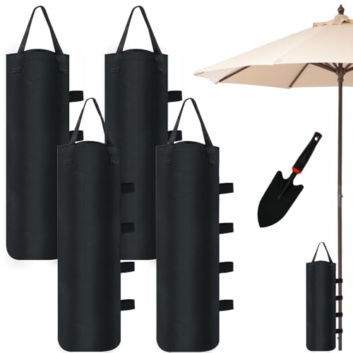 HuaMuDM Pavillon Gewichte,4 Stück Sandsäcke zum Beschweren,Pavillon Sandsäcke Mit Kellen,Gewichte für Pavillon,Sandsack Beschwerung 800D Oxford Stoff,Sandsack Beschwerung für Pavillon Zelt Garten