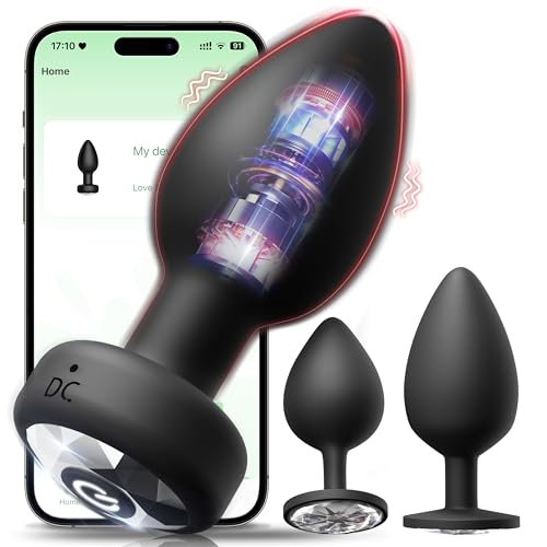 Analplug# für Frauen Männer Sex Spielzeug für die Frau, Anal Plug Vibrator mit APP Vibration 10 Modi, Silikon Buttplug Vibration für Frauen Sexspielzeug, Vibratorensets für frauen Sex Toys