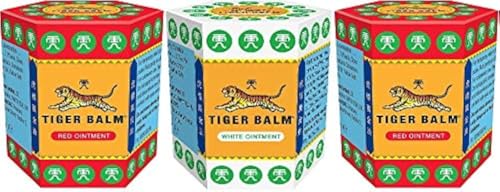 2 x Red Tiger Balm 21g + 1 x White Tiger Balm 21g (3er Pack)
