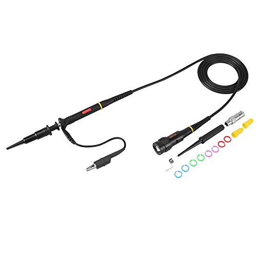 Oszilloskop-Sonde 1 Stück P2200 Universal Hohe Präzision 200 MHz Oszilloskop Sonde X10 / X1 Kit Zubehör PKCATI BNC Clip Sonden Clip Kabel, Schwarz