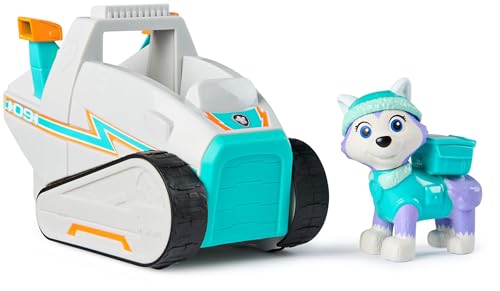 PAW Patrol, Schneemobil mit Everest Spielfigur (Sustainable Basic Vehicle/Basis Fahrzeug), Spielzeug für Kinder ab 3 Jahren
