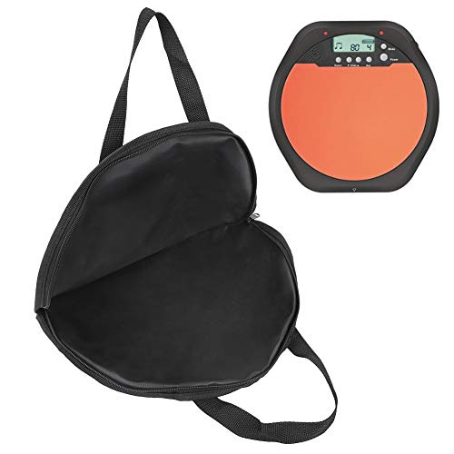 Dumb Drum Bag, Beckentasche, Wasserdichte Übungspad-Tasche aus Oxford-Stoff, Tragbar, 14 Zoll, Schwarz, für Musikbuch-Clip, Dumb Drum Pad, Anfänger, Musikbegeisterte