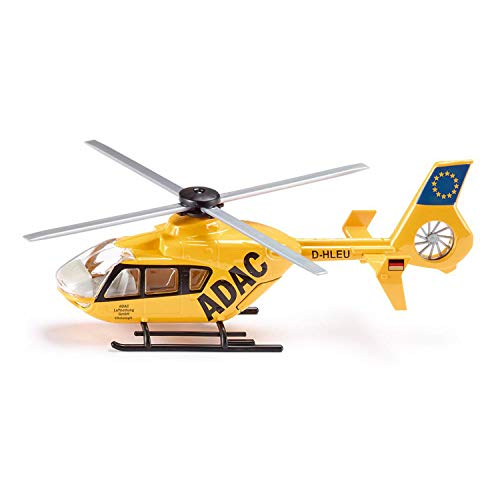 siku 2539, Rettungshubschauber, 1:55, Metall/Kunststoff, Gelb, Bewegliche Rotoren