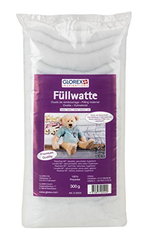 Glorex GmbH 0 2523 Füllwatte, 300 g, weiß