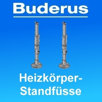 Buderus Heizkörper Standfüße für Typ 21 Bauhöhe 300 bis 900 mm