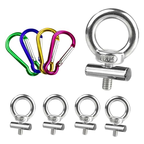 CVOZO 4 Stück Vorzelt Stopper Edelstahl, Kederstopper, Markisenhaken Camping Blockierungskit Kederschiene Zubehör für Kederschiene für Wohnwagen, Wohnmobil, Campervan, Boot (4 PCS)