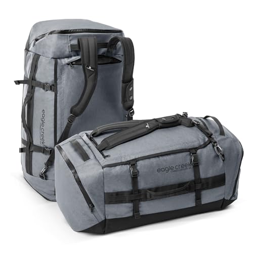 Eagle Creek Cargo Hauler Duffel 40L - die Neue nachhaltige Version des Klassikers aus recyceltem Polyester I 40 L Volumen I Abrieb- & wasserbeständig | 32 x 56 x 23 cm | 40 L | Charcoal (012)