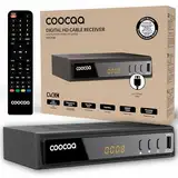 COOCAA HDC2530 Digitaler HD Kabelempfänger, Receiver für Full HD-Fernsehen, inklusive HDMI Kabel | mit Display | Scart | AUX