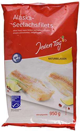Jeden Tag Alaska-Seelachs Naturfilet, 950g (Tiefgefroren)