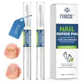 2 Stück Nail Care Pen, Nagelreparaturstift für Männer und Frauen, Fußnägel Behandlung, Nagelöl für gesunde Zehennägel, für Gebrochene und Verfärbte Fußnägel