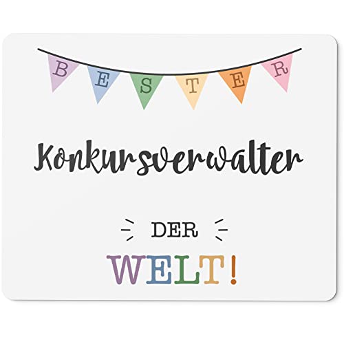 JUNIWORDS Mauspad Mousepad, Bester Konkursverwalter der Welt (5706822)