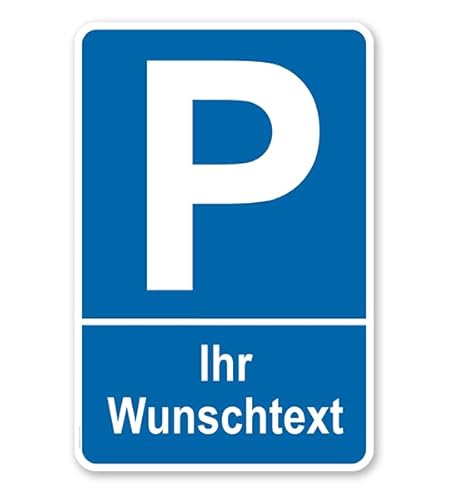 Personalisiertes Privatparkplatz-Schild mit Wunschtext Nr1