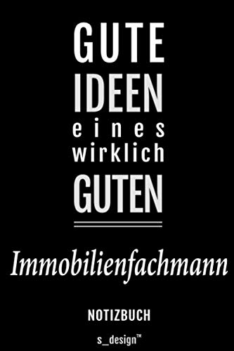 Notizbuch für Immobilienfachmänner / Immobilienfachmann / Immobilienfachfrau: Originelle Geschenk-Idee [120 Seiten gepunktet Punkte-Raster blanko Papier]