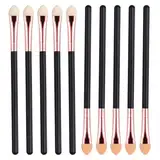 10Stück Schwamm Lidschatten-Pinsel-Set Lidschatten-Applikatoren-Stick tragbare Make-up-Pinsel für Frauen schwamm doppelseitig wasch bar wieder verwendbar Lidschatten-Makeup-Applikator-Tool für Frauen