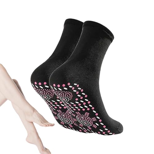 Beheizte Socken, Socken für Frauen | 1 Paar Gesundheitssocken | Wiederverwendbare warme Fußsocken, saugfähige Thermotherapie-Zubehör für das Schlafzimmer, Soggi