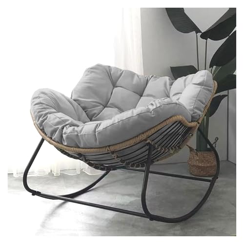 Schaukelstuhl for den Außenbereich, Eierschaukelstuhl for die Terrasse, Papasan-Stuhl for den Innenbereich, Lounge-Sessel aus Rattangeflecht, moderner königlicher Stuhl for Schlafzimmer, Wohnzimmer, V