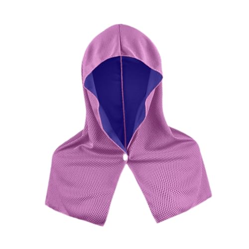 F Fityle Kühlhandtuch Eishandel Weich Schnell Trockener Kühlhals Hals Wrap Sonnenschutz für Laufen von Camping Wanderungen Im Freien Im Freien Im Freien, Lila