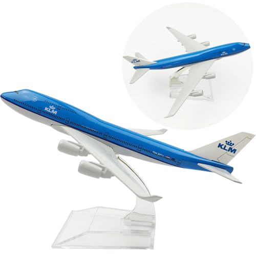 YGCHEN Flugzeug Modell Legierung KLM 747 – PHBFW Flugzeugmodell 1/400 Skala Diecast Flugzeug Metallmodell mit Ständer Luftfahrt Enthusiasten Miniaturmodelle Sammlung Spielzeug