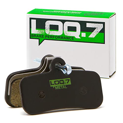 LOQ.7 Fahrrad Bremsbeläge semi-metallisch kompatibel mit Shimano Saint, Zee, SLX, DEORE, XT, XTR, D02S, D03S | kompatibel mit 4 Kolben MTB Bremsen wie Tektro, TRP