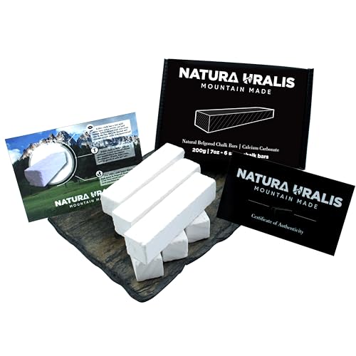Natura Uralis Premium Belgorod Gesägte Kreide | 200g weiße Kreidestücke – erstaunlicher Crunch, erdig, samtig und fest, ASMR-Aufsehen, natürliches Calciumcarbonat