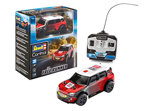 Revell 24470 RC Rallye Car Free Runner Ferngesteuertes Auto, Single, rot/weiß
