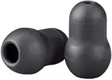 10 Stück Super Soft Earplug Eartips Ohrhörer Ersatz für Stethoskop Silikon Schwarz