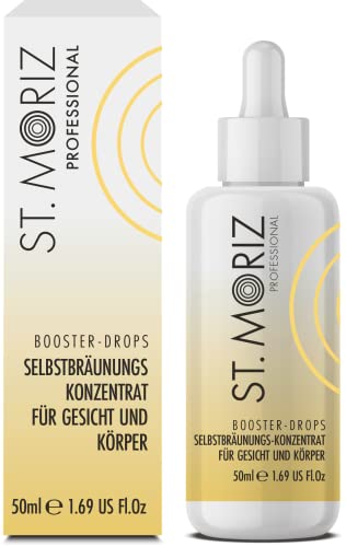 St Moriz Professional Tan Boosting Face Drops, zur Hautpflege hinzufügen für individuelle Bräune, hell bis dunkel 50ml